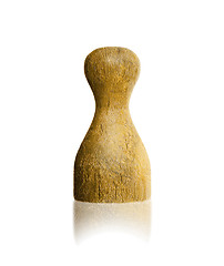 Image showing Wooden pawn with a painting