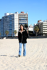 Image showing Beach and citylife