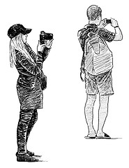 Image showing photographers