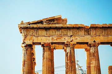 Image showing Parthenon at Acropolis in Athens, Greece