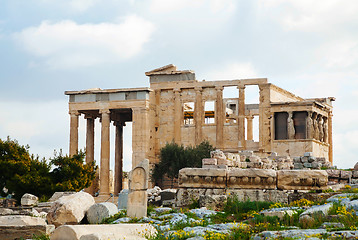 Image showing The Porch of the Caryatids in Athens