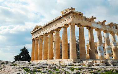 Image showing Parthenon at Acropolis in Athens, Greece