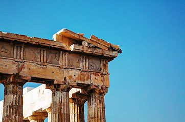 Image showing Parthenon at Acropolis in Athens, Greece