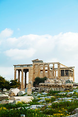 Image showing The Porch of the Caryatids in Athens