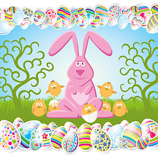 Image showing Vector Easter Card