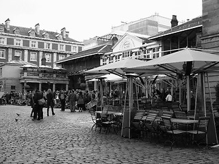 Image showing Black and white Covent Garden London