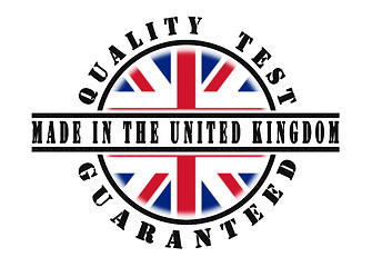 Image showing Quality test guaranteed stamp 