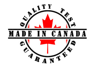 Image showing Quality test guaranteed stamp 