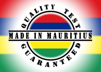 Image showing Quality test guaranteed stamp 