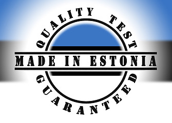 Image showing Quality test guaranteed stamp 