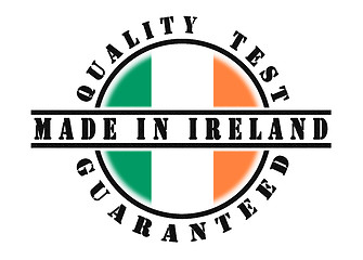 Image showing Quality test guaranteed stamp 