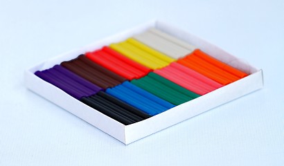 Image showing plasticine in a box