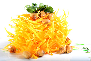 Image showing Chinese Food: Salad made of pumpkin and peanut kernels