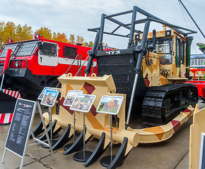 Image showing Bulldozer B10M of Chelyabinsk Tractor Plant.Russia