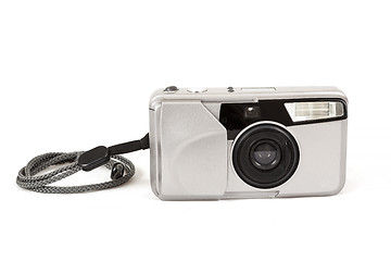 Image showing analog photo camera on white