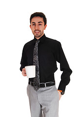 Image showing Man with coffee mug.