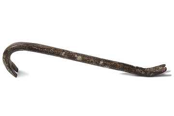 Image showing Old rusty crowbar