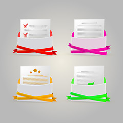 Image showing Illustration of envelopes