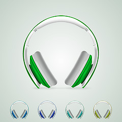Image showing Illustration of headphones