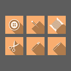 Image showing Flat icons for handmade
