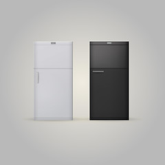 Image showing Illustration of two fridges