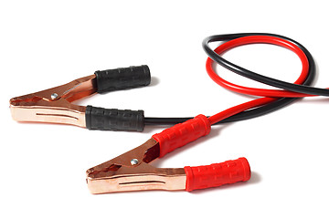 Image showing Jumper cables on white