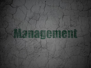 Image showing Business concept: Management on grunge wall background