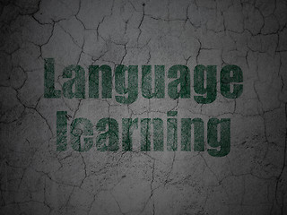 Image showing Education concept: Language Learning on grunge wall background
