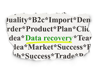 Image showing Information concept: Data Recovery on Paper background