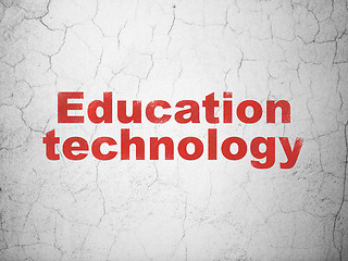 Image showing Education concept: Education Technology on wall background