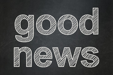 Image showing News concept: Good News on chalkboard background