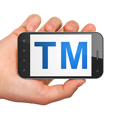 Image showing Law concept: Trademark on smartphone