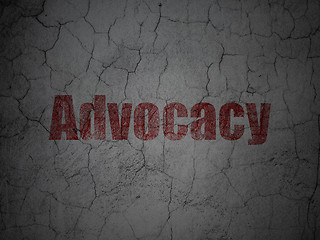 Image showing Law concept: Advocacy on grunge wall background