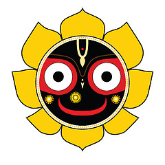 Image showing Jagannath. Indian God of the Universe.