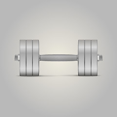 Image showing Illustration of dumbbell