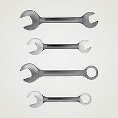 Image showing Illustration of wrenches