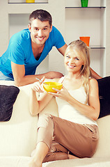 Image showing happy couple at home