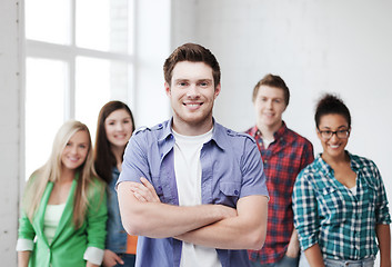 Image showing student boy at school