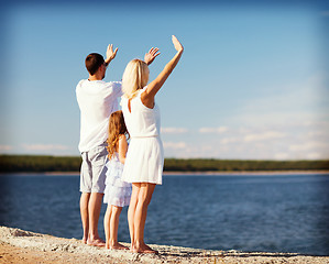 Image showing happy family at the seaside