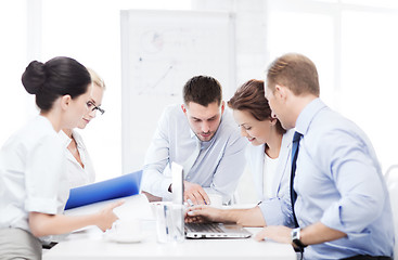 Image showing business team having meeting in office