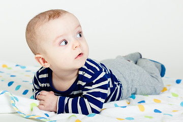 Image showing The blue-eyed baby