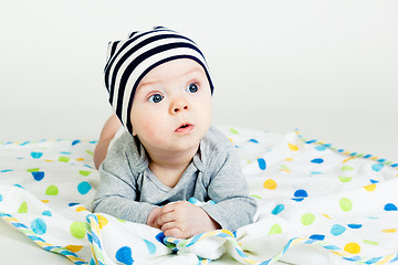 Image showing The blue-eyed baby