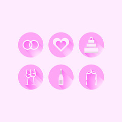 Image showing Icons for wedding