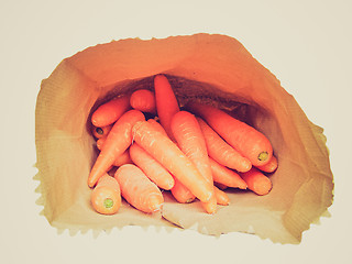 Image showing Retro look Carrots picture