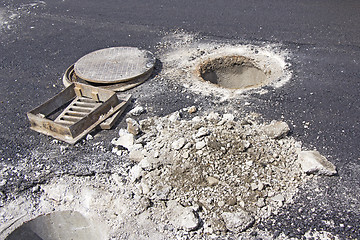Image showing Open sewer 