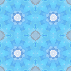 Image showing seamless blue geometric circle