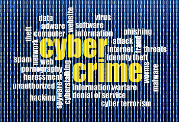 Image showing cybercrime word cloud