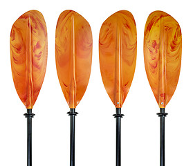 Image showing kayak paddle blades