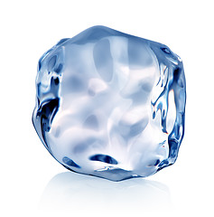 Image showing Blue piece of ice