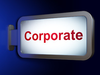 Image showing Finance concept: Corporate on billboard background